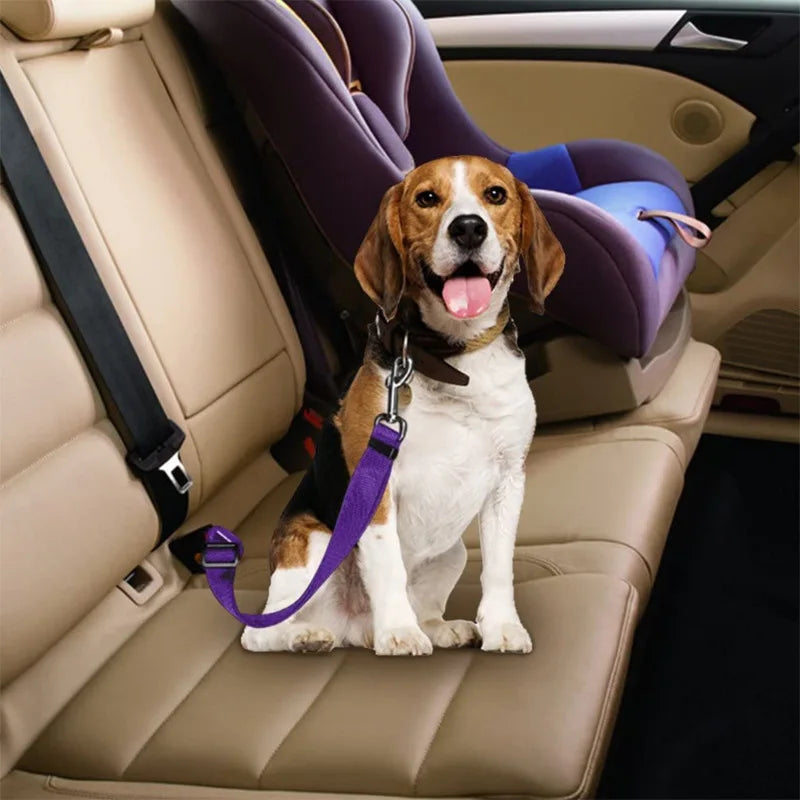Pet Car Seat Belt Safety Lead - Adjustable Travel Harness for Dogs and Cats