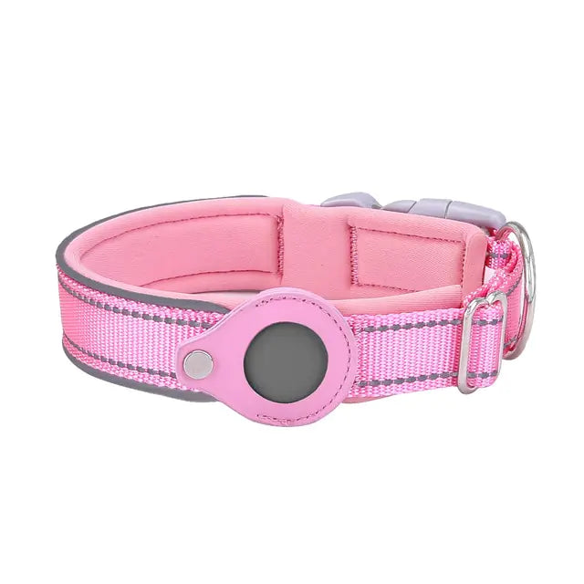 SecureTrack™ Collar: Anti-Lost Pet Collar with Airtag Holder