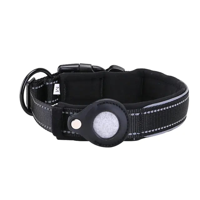 SecureTrack™ Collar: Anti-Lost Pet Collar with Airtag Holder