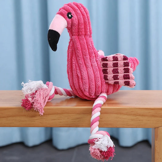 Flamingo Plush Squeaky Toy for Dogs