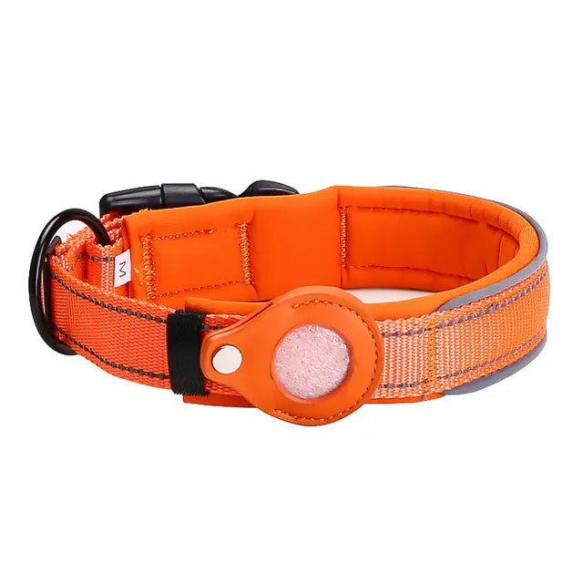 SecureTrack™ Collar: Anti-Lost Pet Collar with Airtag Holder