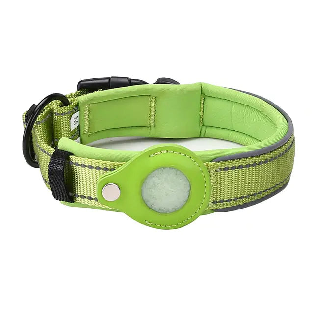 SecureTrack™ Collar: Anti-Lost Pet Collar with Airtag Holder